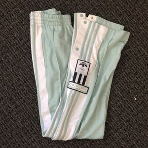 Adidas mint tearaway pants
